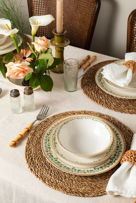 Hermia Livora Chic 24 Ytkm - Juego de cena de porcelana de 24 piezas Multicolor Hermia Livora Chic 24 Ytkm - Juego de cena de porcelana de 24 piezas Multicolor